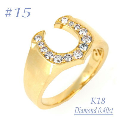 【ふるさと納税】androgynous馬蹄リング 0.40CT RCR012DI-Y #15【配送不可地域:離島・沖縄県】【1540034】 【ふるさと納税】androgynous馬蹄リング 0.40CT RCR012DI-Y #15【配送不可地域:離島・沖縄県】【1540034】