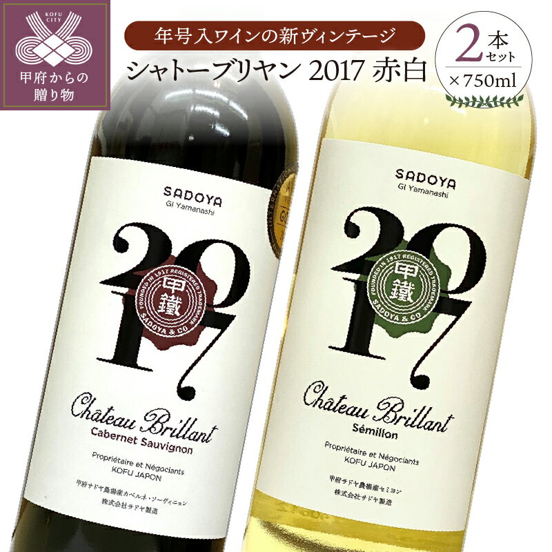 【ふるさと納税】ワイン 赤 白 シャトーブリヤン セット 国産 本数限定 贈り物 記念日 誕生日 母の日 父の日 ギフト プレゼント ヴィンテージ お酒 アルコール k021-085