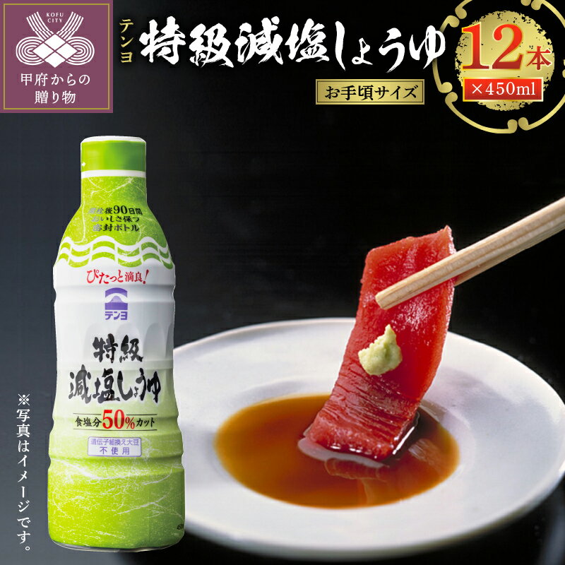 調味料 しょうゆ 減塩 セット 特選 テンヨ 新鮮 ボトル k023-047