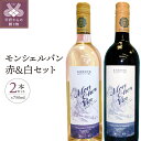 【ふるさと納税】 ワイン 山梨 モンシェルバン サドヤ 赤ワイン 白ワイン 赤白セット 赤 750ml 白 お酒 2本セット 母の日 父の日 記念日 誕生日 k001-005 送料無料