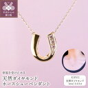 20位! 口コミ数「0件」評価「0」 ネックレス ダイヤモンド ペンダント 馬蹄 ジュエリー レディース アクセサリー 3石 0.03カラット K18 イエローゴールド ホース･･･ 