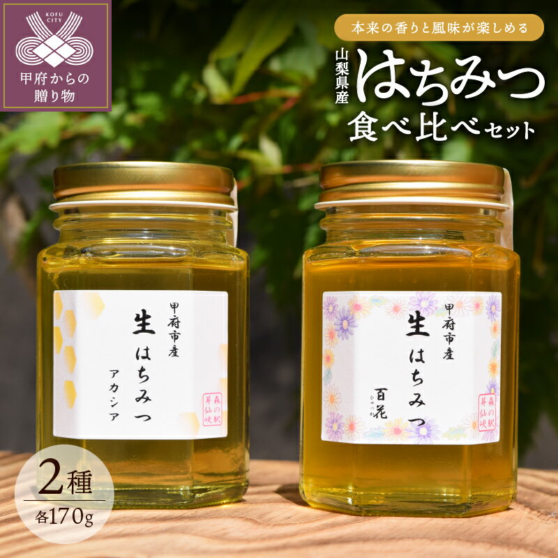 【ふるさと納税】蜂蜜 非加熱 国産 天然100% 生はちみつ 食べ比べ 170g×2種 セット k045-001 送料無料