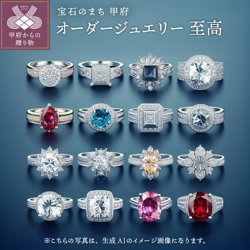 【ふるさと納税】< 甲府ジュエリー > フルオーダー 至高 ジュエリー レディース アクセサリー ギフト プレゼント ジュエリーケース付 鑑定書または鑑別書付 ...