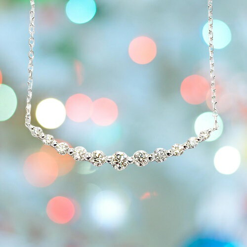 【ふるさと納税】＜ 甲府ジュエリー ＞ ネックレス ジュエリー アクセサリー レディース ダイヤモンド 0.5カラット ハート&キューピッド ライン プラチナ PT900 ジュエリーケース付 鑑別書付 保証書付 k131-121