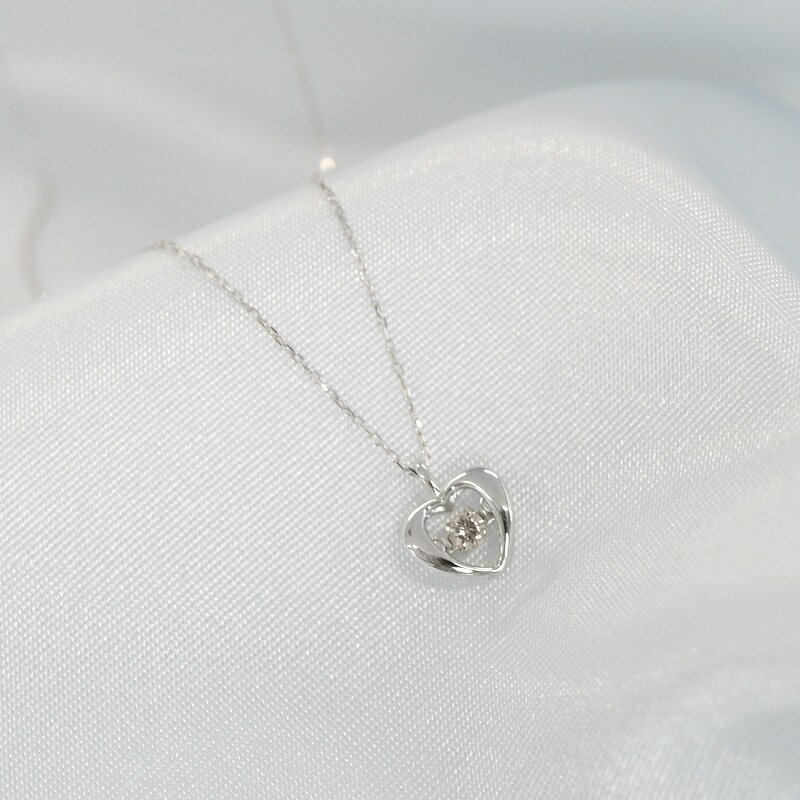 【ふるさと納税】 ネックレス ペンダント レディース ジュエリー アクセサリー ダイヤモンド 0.05ct 10金 K10 ホワイトゴールド おしゃれ ギフト プレゼント ジュエリーケース付 鑑別書付 保証書付 k074-070