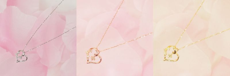 【ふるさと納税】 ネックレス ペンダント ダイヤモンド ハート ジュエリー レディース アクセサリー 0.06ct プラチナ K18 ピンクゴールド ケース付 品質確認書付 k168-066