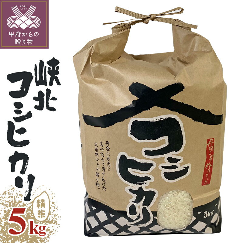 米 令和5年 玄米 精米 コシヒカリ 山梨県産 5kg k193-007