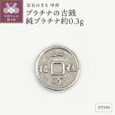 【ふるさと納税】< 甲府ジュエリー > レディース メンズ Pt999 純プラチナ 約0.3g 古銭 開運 モチーフ プレゼント ギフト 専用ケース付 保証書付...