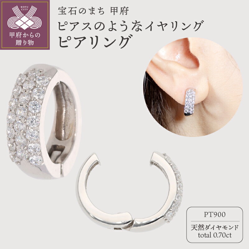 【ふるさと納税】＜ 甲府ジュエリー ＞ イヤリング ピアス ジュエリー レディース アクセサリー 天然 ..