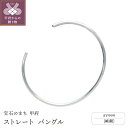 【ふるさと納税】< 甲府ジュエリー > ブレスレット バングル ジュエリー レディース アクセサリー シルバー SV999 純銀 シンプル 巾着付 保証書付 k...