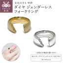 【ふるさと納税】 リング 指輪 ジュエリー レディース メンズ ユニセックス ジェンダーレス アクセサリー ダイヤモンド フォークリング 選べる種類 K14 サ...