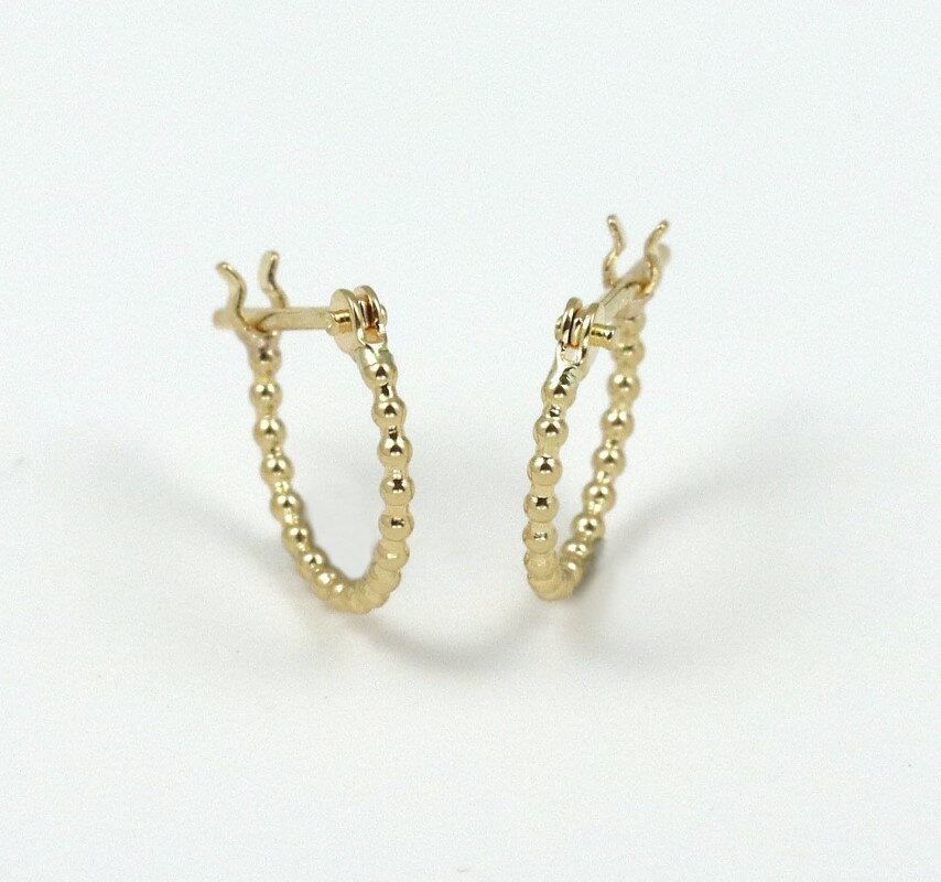 【ふるさと納税】 ピアス ジュエリー レディース アクセサリー K18 イエローゴールド フープピアス ギフト プレゼント ジュエリーケース付 保証書付 k256-008