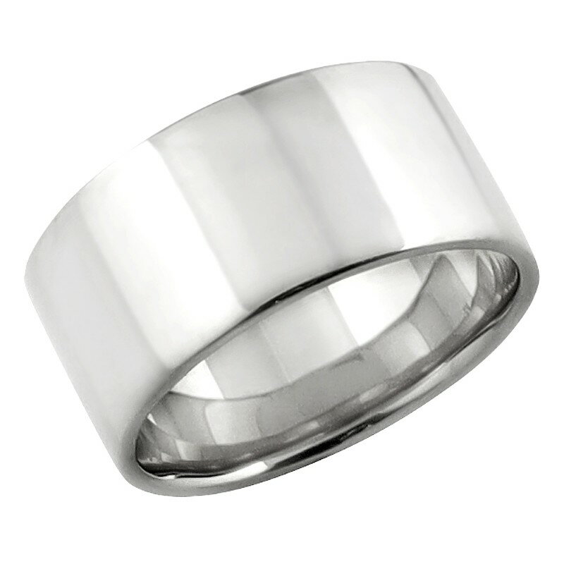 【ふるさと納税】＜ 甲府ジュエリー ＞ リング 指輪 ジュエリー レディース メンズ 平打ち 10mm幅 プラチナ Pt900 シンプル フラット 結婚指輪 マリッジリング 単品 日本製 甲府市 受注製作 J-442 ジュエリーケース付 保証書付 k287-056