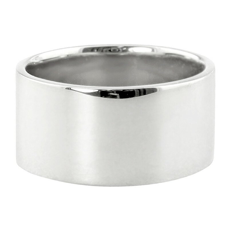 【ふるさと納税】＜ 甲府ジュエリー ＞ リング 指輪 ジュエリー レディース メンズ 平打ち 10mm幅 プラチナ Pt900 シンプル フラット 結婚指輪 マリッジリング 単品 日本製 甲府市 受注製作 J-442 ジュエリーケース付 保証書付 k287-056