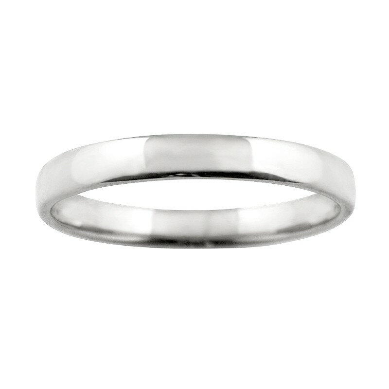 【ふるさと納税】＜ 甲府ジュエリー ＞ リング 指輪 ジュエリー レディース メンズ 甲丸 3ミリ幅 プラチナ Pt900 シンプル 定番 単品 日本製 甲府市 受注製作 J-99 ジュエリーケース付 保証書付 k287-068