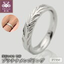 【ふるさと納税】< 甲府ジュエリー > リング 指輪 ジュエリー メンズ アクセサリー プラチナ950 白樺の幹 ギフト プレゼント ケース付 保証書付 k29...