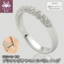 【ふるさと納税】< 甲府ジュエリー > リング 指輪 ダイヤモンド ジュエリー レディース アクセサリー 0.47ct 天然 プラチナ950 パヴェリング ギフ...