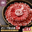 【ふるさと納税】 肉 豚 詰め合わせ セット 3種 バラ ロース もも 合計600g しゃぶしゃぶ すき焼き オリーブ緑果豚 甲州信玄豚 k334-002