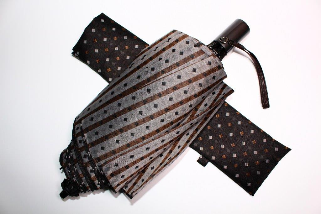 ふるさと納税 紳士 折りたたみ傘 晴れ雨兼用 黒色 晴雨兼用傘 紳士 ネクタイ柄 紳士折りたたみ傘 晴雨兼用傘黒色 黒色 送料無料 山梨県富士吉田市ネクタイをはずしたビジネスマンに 新たなオシャレグッズの提案です