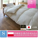 【ふるさと納税】 羽毛布団 2枚合わせ シングル 肌掛け 合...