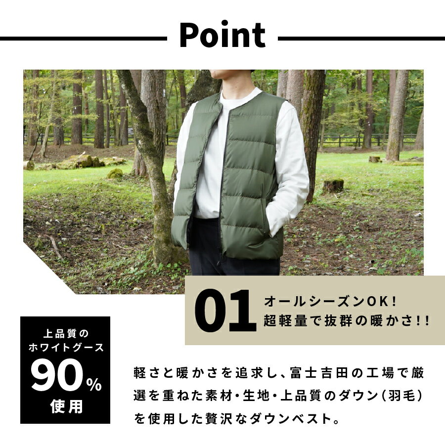 【ふるさと納税】ダウンベスト レディース 薄手 フィルパワー880FP キャンプ用品 高品質 羽毛 日本製 ファッション アウトドア用品 超軽量 Mind ダウン ベスト プレゼント キャンプ ゴルフ 登山 アウトドア 女性 オールシーズンOK 防寒 おしゃれ 暖かい