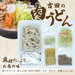 【ふるさと納税】 うどん 冷凍 吉田のうどん 計6人前 肉うどん 冷やしうどん つゆ付 郷土料理 麺 ご当地 特産品 プロトン凍結 シールド乳酸菌 画像2