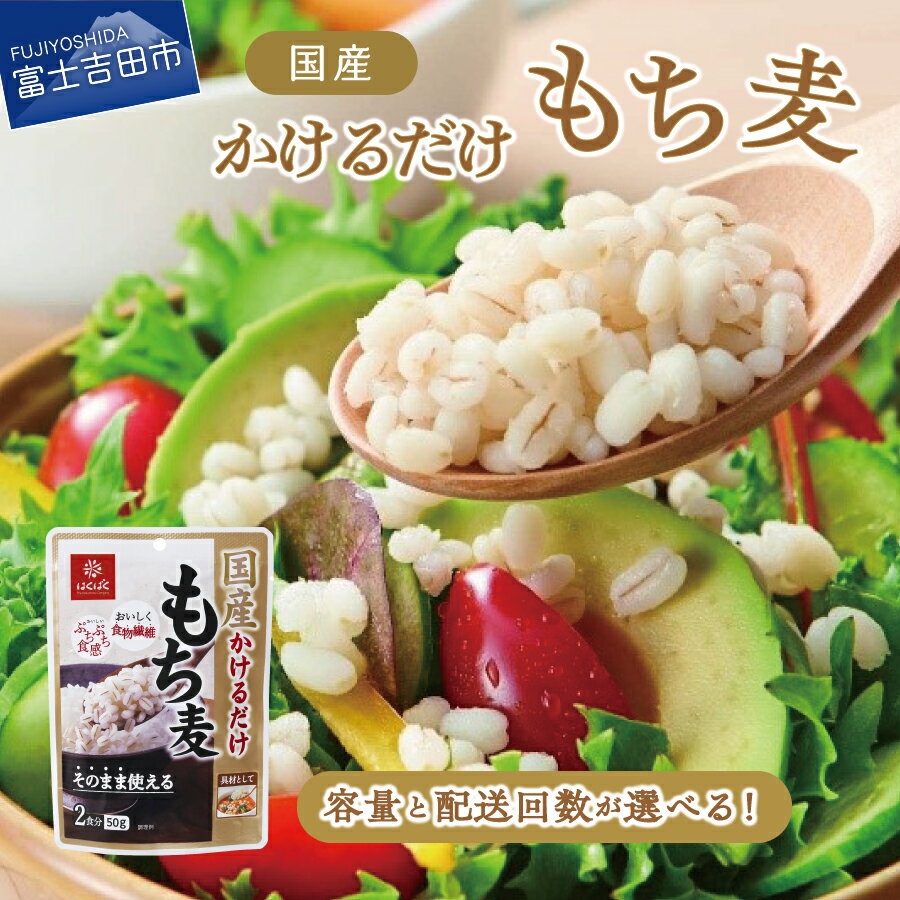 【ふるさと納税】 もち麦 50g 選べる容量 10袋 30袋 配送回数 1回 3回 定期便 国産 レ ...
