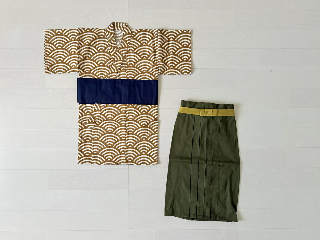 【ふるさと納税】 着物 ベビー服 ファースト 袴 赤ちゃん コットン お正月 初節句 ハーフバースデー お誕生日 セット 男の子 ベビー ベビー用品 プレゼント ギフト 青海波 便利