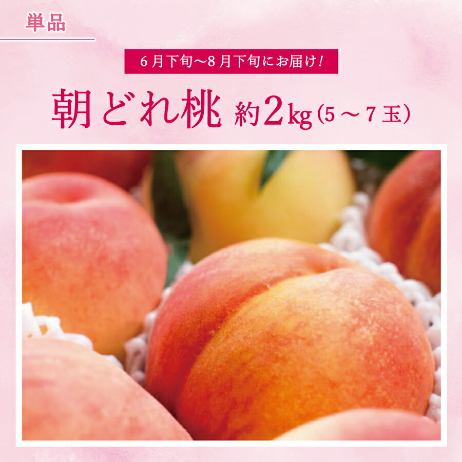 【ふるさと納税】もも 2kg 2024年 先行予約 桃 選べる 内容量 選べる お届け回数 1回 2回 定期便 山梨 朝どれ くだもの フルーツ 山梨県 産地直送 もも 果物