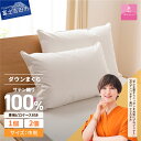 【ふるさと納税】枕 ダウン 新生活 中判 選べる個数 1個 2個 選べる配送月 日本製 防ダニ 安眠 綿100% ふるさと納税 ダウン枕 ダウンピロー ピローケ...
