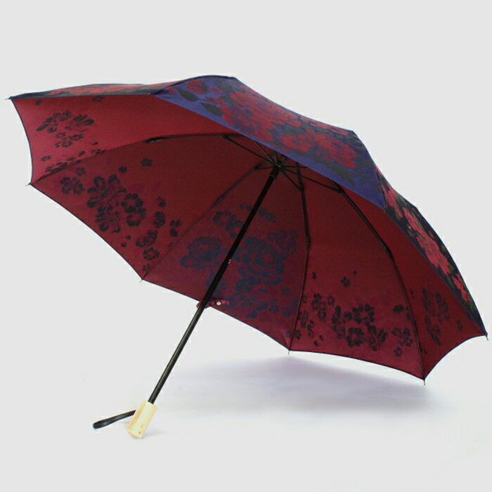 【ふるさと納税】【槙田商店】晴雨兼用折りたたみ傘　絵おり　大ばら　コン　国産 日本製 ギフト 贈り物 父の日 母の日 敬老の日 記念日 誕生日　送料無料　おしゃれ