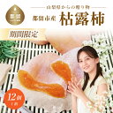 【ふるさと納税】【都留市ふるさと納税】枯露柿(中サイズ12個入り)|ころ柿 干し柿 干柿 ドライフルーツ