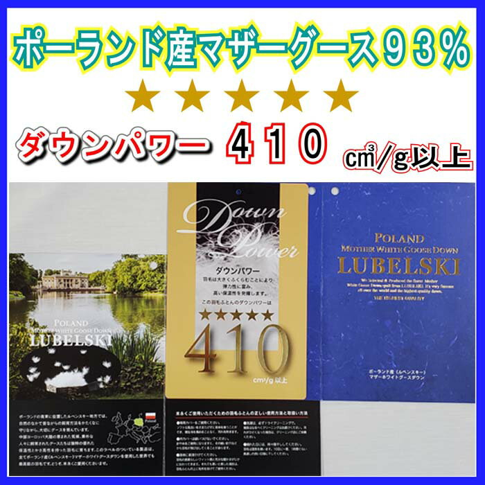 【ふるさと納税】【ポーランド産マザーグース93％】羽毛布団 羽毛掛け布団 セミダブル170×210cm【ダウンパワー410】羽毛ふとん 羽毛掛けふとん 綿100％ 立体キルト