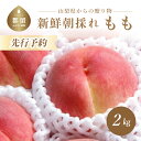 14位! 口コミ数「109件」評価「3.5」【2024年 先行予約】日本一の産地山梨県産　朝採れ桃2kg(5～8玉）|【冷蔵】数量限定 送料無料 山梨直送 産地直送 日川白鳳 あさま ･･･ 