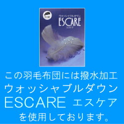 【ふるさと納税】セミダブル【洗濯機で洗える】2枚合わせ フランス産ホワイトダックダウン 85％ 羽毛ふとん【羽毛ファクトリーすやすや】｜合い掛け 肌掛け 撥水加工 ウォッシャブル エクセルゴールドラベル 350dp･･･ 画像2