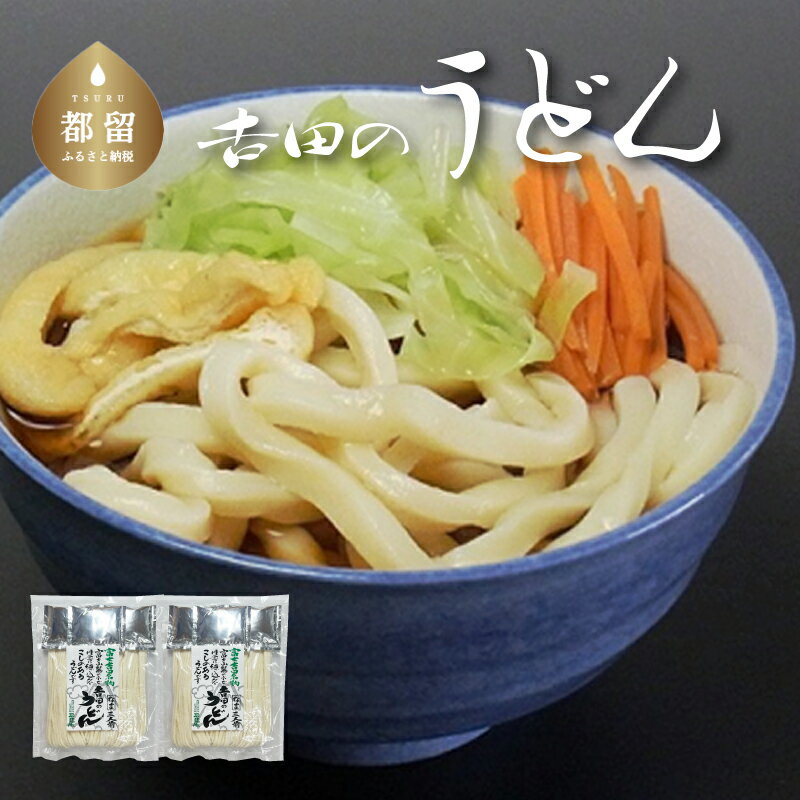 【ふるさと納税】吉田のうどん　3人前平袋 ×2パック(3人前×2パック）