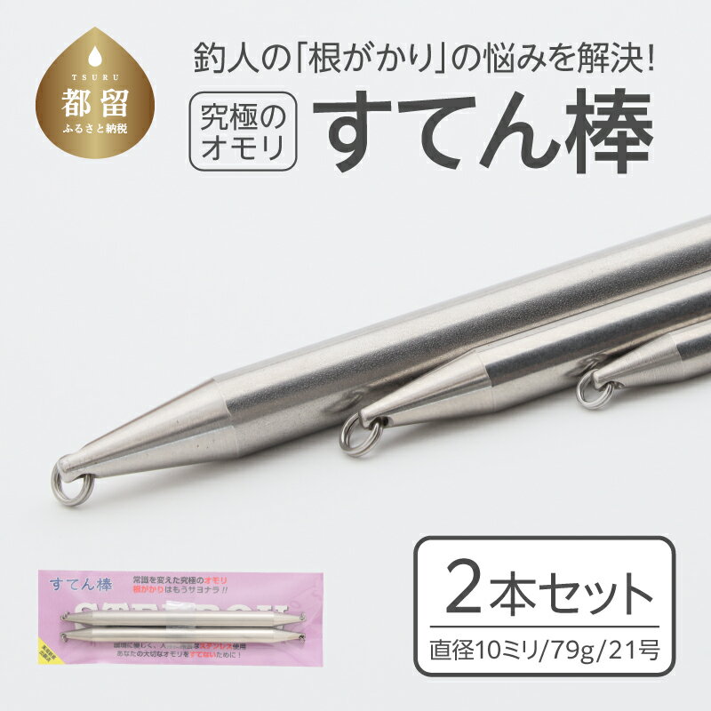 【ふるさと納税】【釣り具】すてん棒　Φ10（直径10ミリ）　79g　21号　2本セット｜ 釣り フィッシング...