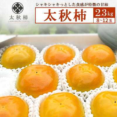 【やまなし内藤農園】太秋柿2.3kg【配送不可地域：離島】【1222219】