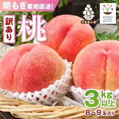 【ふるさと納税】【訳あり品】ご家庭桃・朝もぎ産地直送・3kg