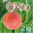 【ふるさと納税】【数量限定】フルーツ王国やまなし県限定品種の桃「夢みずき」約2kg【配送不可地域：離 ...