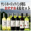 【ふるさと納税】ワイン サントネージュワインが贈る おススメ 6本 セット_ ふるさと納税 ふるさと ワイン 赤ワイン 白ワイン ソーヴィニヨン シャルドネ お酒 酒 アルコール 山梨県 山梨市 山梨 ギフト プレゼント 贈り物 飲み比べ 詰め合わせ 送料無料【1400787】