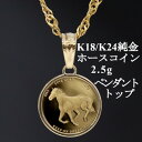 【ふるさと納税】K24純金 ホースコイン2.5gペンダントヘッド_ 純金 24金 金 ゴールド gold ジュエリー アクセサリー クリスマス 誕生日 バースデ...