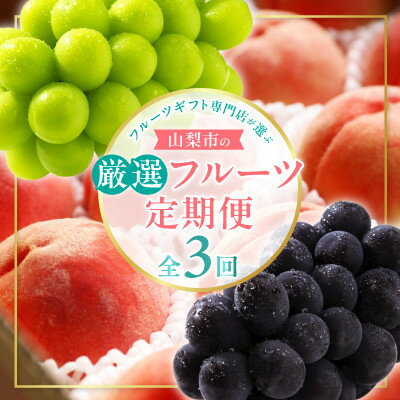 【ふるさと納税】【発送月固定定期便】フルーツギフト専門店が選ぶ山梨市の厳選フルーツ定期便全3回【配送不可地域:離島・沖縄県】【4064103】 【ふるさと納税】【発送月固定定期便】フルーツギフト専門店が選ぶ山梨市の厳選フルーツ定期便全3回【配送不可地域:離島・沖縄県】【4064103】