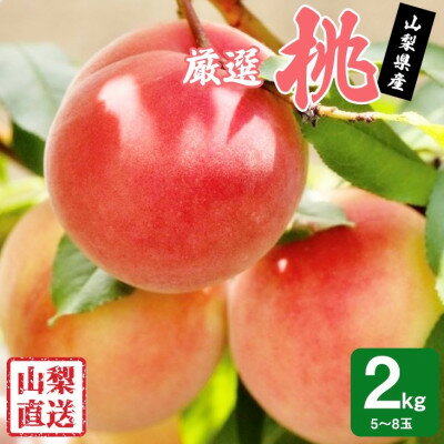 【ふるさと納税】桃 約2kg (5玉~8玉) 厳選 ! 池田