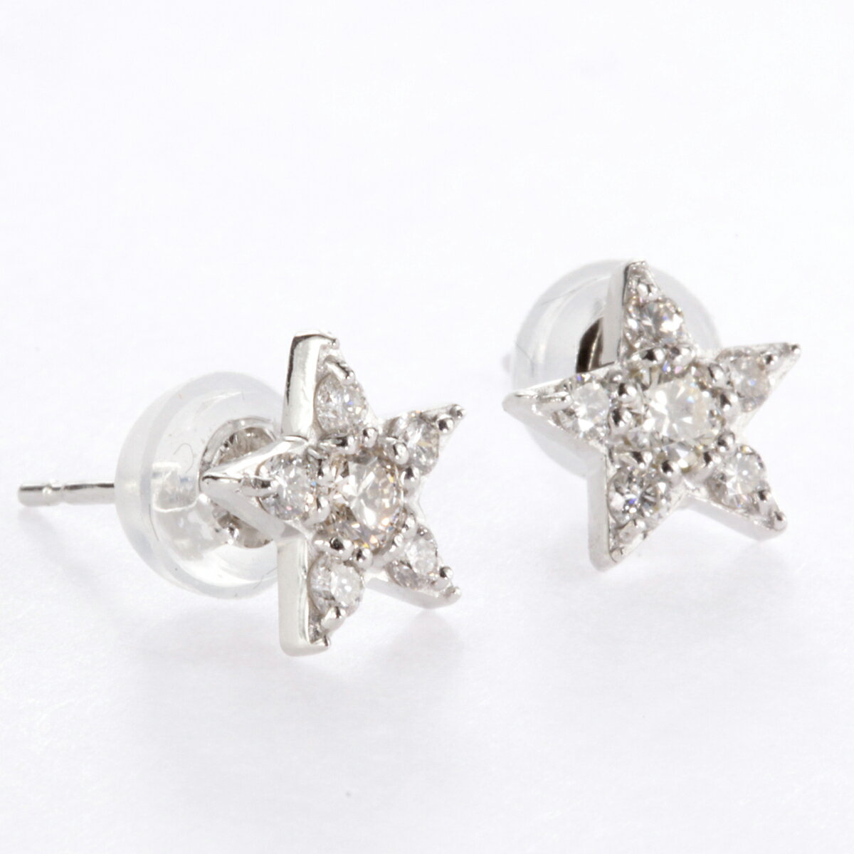 【ふるさと納税】ピアス ダイヤモンド スター 0.30ct シンプル おしゃれ プレゼント 女性 かわいい 上品 大人 スクエア ジュエリー 収納 ケース 付き レディース ファッション ギフト プレゼント 誕生日 記念日 お祝い アクセサリー 星型 入学式 贈り物 国産 PT900 MUP16356