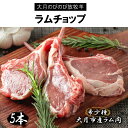【ふるさと納税】【希少】大月のびのび放牧羊【骨付きラムチョップ5本】350g以上