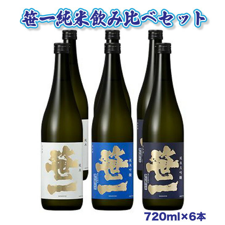 【ふるさと納税】【蔵元限定】笹一酒造　笹一純米飲み比べセット 720ml×6本　※着日指定送不可