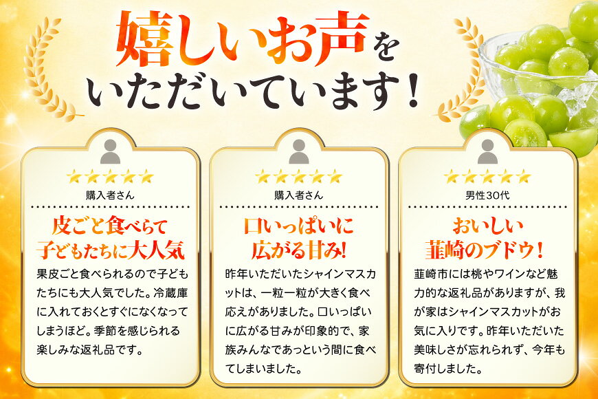【ふるさと納税】 総合ランキング1位 高評価★5.0 シャインマスカット 先行予約 1kg 2kg 3kg 定期便 選べる容量 ふるさと納税 フルーツ [山梨県 韮崎市 20745480] シャインマスカット ふるさと納税 山梨県産 ぶどう マスカット 果物 ブドウ ふるさと納税シャインマスカット f192074-nirasaki-10001556 山梨県韮崎市 サンプル画像3