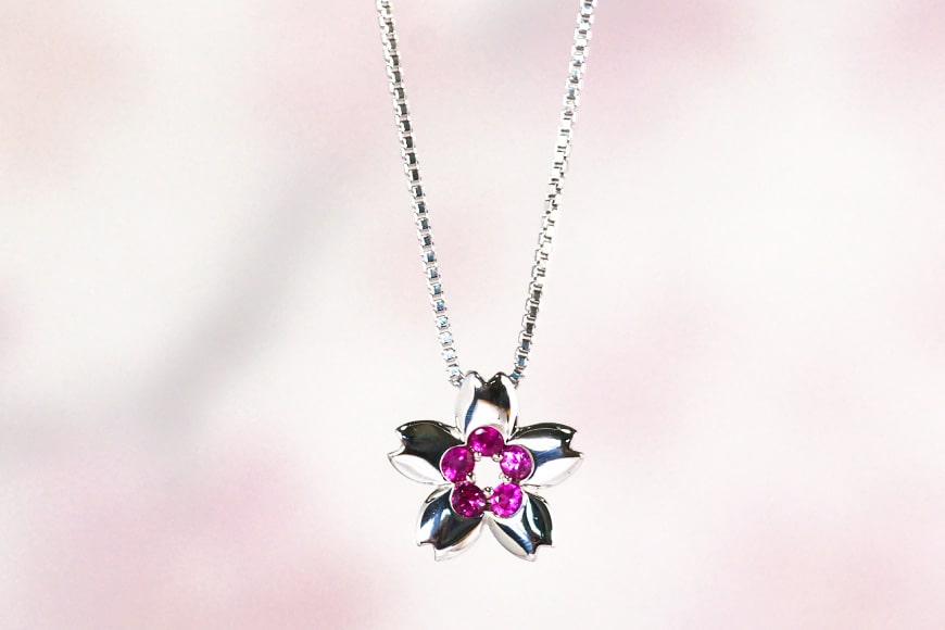 【ふるさと納税】 わに塚の桜モデルペンダント『チェリーサークル』8分咲きカラー [スーパークラフト 山梨県 韮崎市 20743204]