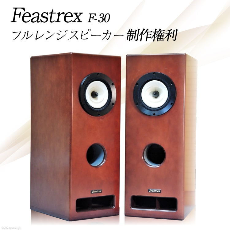 【ふるさと納税】Feastrex F-30 フルレンジ・スピーカーシステム(ペア)制作権利